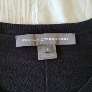 French Connection Black & Gray Sweater
